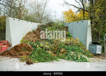 Large pile of compost Stock Photo