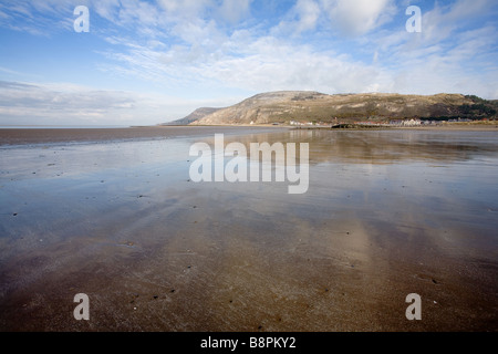 west shore llandudno  beach and sand conwy north wales Stock Photo