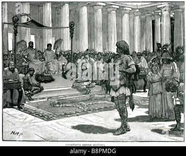 caractus before claudius Tiberius Claudius Caesar Augustus Germanicus or Claudius I ( 1 August 10 BC – 13 October 54 AD ) (Tiber Stock Photo