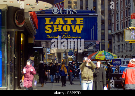 The Ed Sullivan Theater on Broadway in New York where the Late Show with David Letterman show is taped Stock Photo