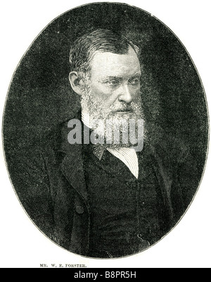 mr William Edward Forster 1818 1886 British industrialist philanthropist Liberal Party statesman Bradford Stock Photo