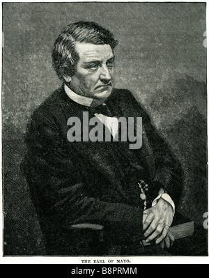 Earl of Mayo Richard Southwell Bourke 1822 1872 Lord Naas Irish statesman British Conservative Party Stock Photo