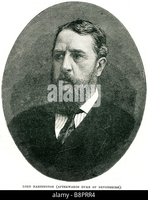 Lord Harlington Duke Of Devonshire 1833 1908 Spencer Compton Cavendish British statesman Stock Photo
