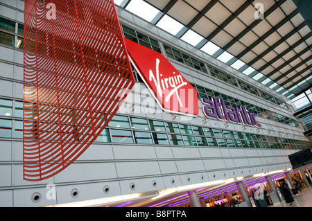 heathrow airport, virgin atlantic departures, terminal 3, london, england Stock Photo