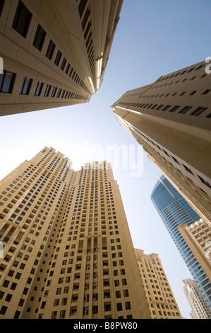 dubai apartment buildings, uae Stock Photo