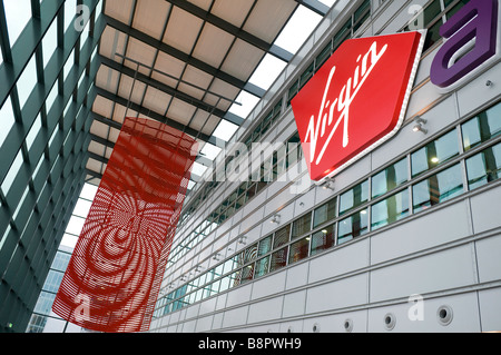 heathrow airport, virgin departure, terminal 3, london Stock Photo