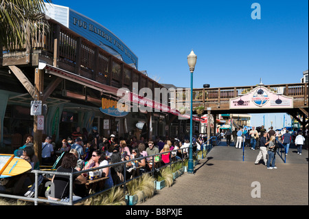 Bar and Grill on Pier 39, Fisherman's Wharf, San Francisco, California, USA Stock Photo