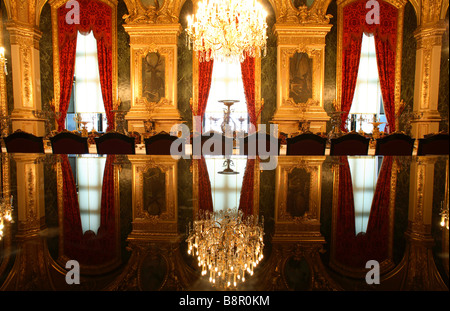 Dining room in the apartments of Napoleon III, Louvre Museum, Paris, France Stock Photo