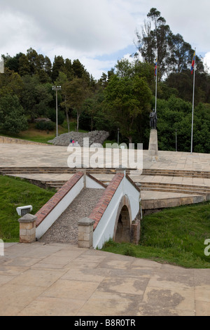 Historic Puente de Boyaca, site of battle that led to independence for Colombia Stock Photo