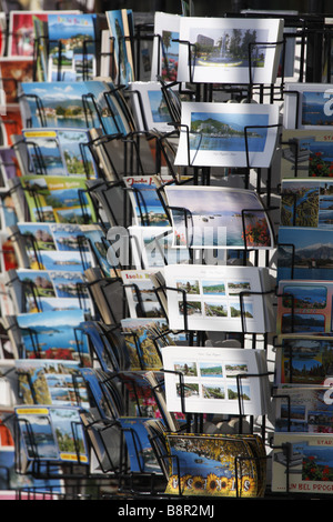 Postacards of Lake Maggiore, Italy Stock Photo