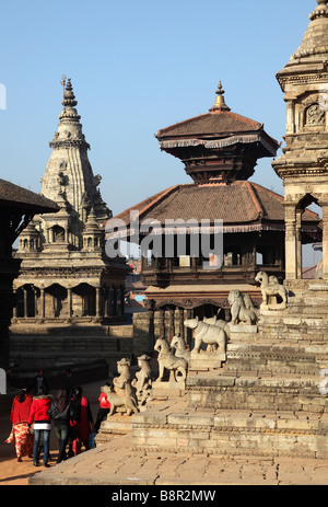 Nepal Kathmandu Valley Bhaktapur Durbar Square Stock Photo