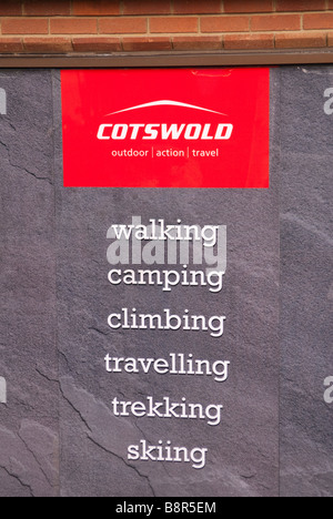 Cotswold shop store selling outdoor clothing,climbing and camping equipment in Norwich,Norfolk,Uk Stock Photo