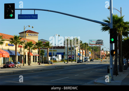 Sepulveda Blvd in the early morning, Los Angeles CA Stock Photo