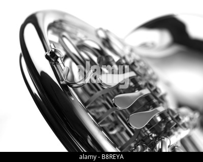 French Horn, Trumpet, Trombone, Music, Still Life, Instruments, Orchestra, Classic Stock Photo