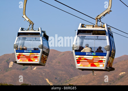 Skyrail 360 Cable Car to Ngong Ping Lantau Island Stock Photo