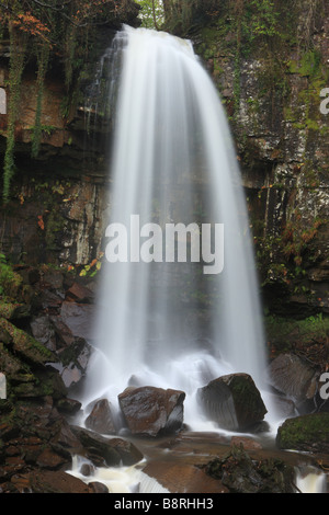 Melincourt Falls, Vale of Neath Stock Photo