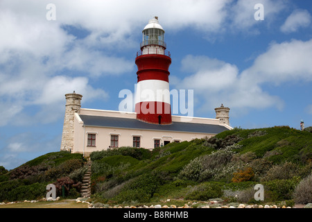 cape agulhas lighthouse and museum built in 1848 and restored in 1988 south africa Stock Photo