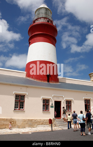 cape agulhas lighthouse and museum built in 1848 and restored in 1988 south africa Stock Photo