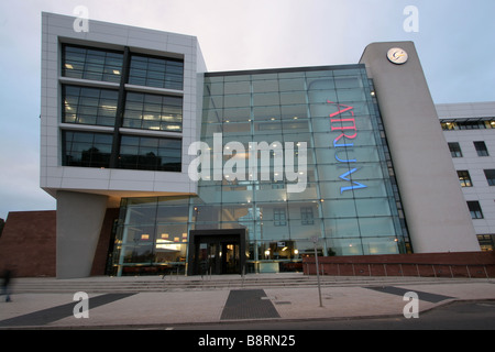 Atrium building home of the Cardiff School of Creative and Cultural Industries University of Glamorgan Cardiff Wales UK Stock Photo