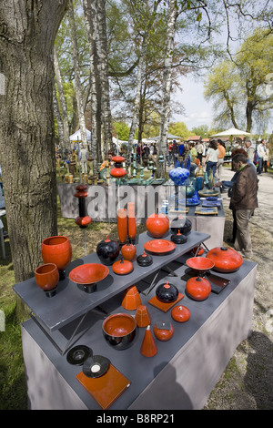 pottery market, Germany, Bavaria, Diessen am Ammersee Stock Photo
