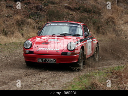 Action shot of rally car proforming at Rallye Sunseeker 2009 Stock ...
