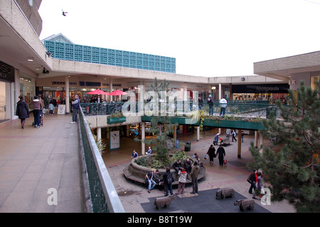 A Ariel view of the Harlequin shopping centre at Watford, England, Uk Stock Photo