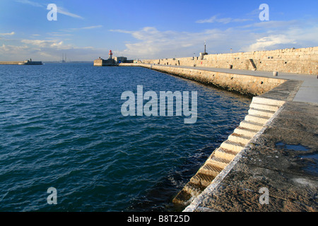 view of the pier in dun laoghaire, ireland Stock Photo