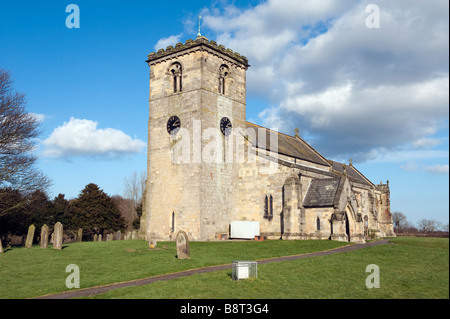 Rudston 'All Saints' Church  'East Yorkshire' Humberside 'Great Britain' Stock Photo