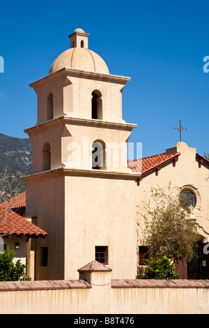 Tower of Ojai Valley Museum Ojai California USA. Ojai is located approximately 90 miles north of Los Angeles. Stock Photo