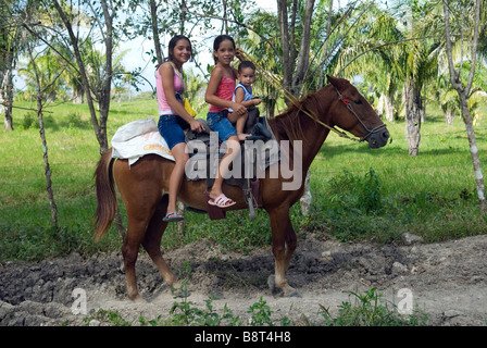 Colono settlers in Panama's Darien region Stock Photo