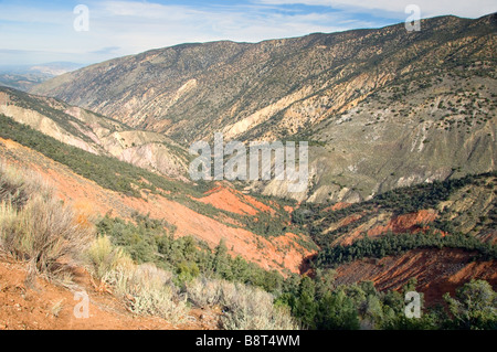 View of Santiago Canyon CA Stock Photo