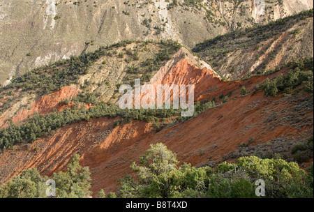 View of Santiago Canyon CA Stock Photo