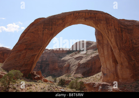 Boat trip on Lake Powell to Rainbow Bridge Stock Photo