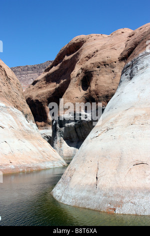 Boat trip on Lake Powell to Rainbow Bridge Stock Photo