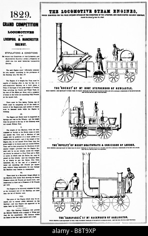 Stephenson's ''The Rocket'' 1829 Stock Photo - Alamy