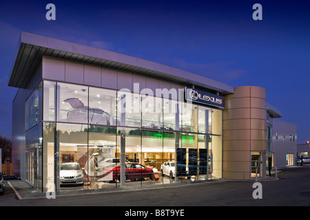 Lexus car showroom Stock Photo