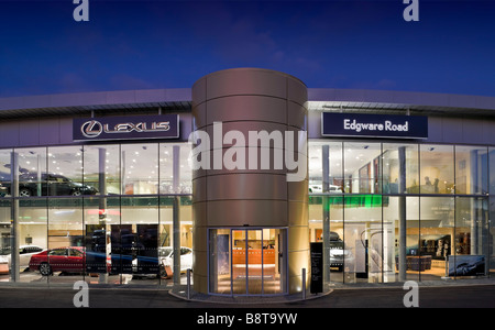 Lexus car showroom Stock Photo