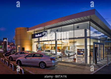 Lexus car showroom Stock Photo