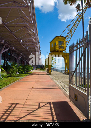 The Estação das Docas on the port of Belem, Para, northern Brazil. The ancient docks now house a cultural and gastronomical cent Stock Photo