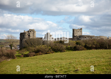 Llansteffan Castle, Llansteffan, Wales, UK Stock Photo