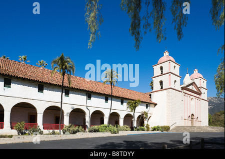 Santa Barbara Mission, Santa Barbara, West Coast, California, USA Stock Photo