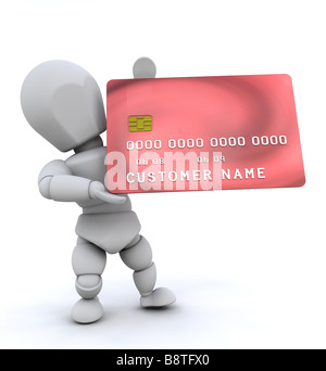 Someone holding a generic credit card Stock Photo