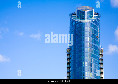 29 storey apartment block at Gunwharf Quays in Portsmouth, England, UK Stock Photo