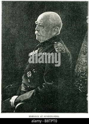 bismarck at seventy-nine Otto Eduard Leopold von Bismarck, Count of Bismarck-Schönhausen, Duke of Lauenburg, Prince of Bismarck, Stock Photo