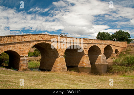 Richmond Bridge in Richmond, Tasmania Australia Stock Photo
