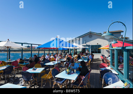 The Longboat Grill on Stearns Wharf, Santa Barbara, California, USA Stock Photo