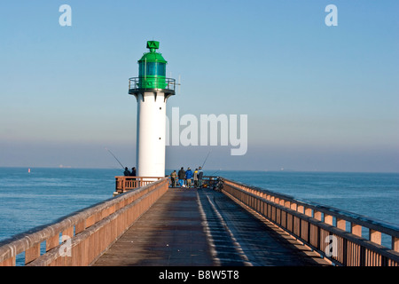 Lighthouse, Calais , Pas de calais, France Stock Photo