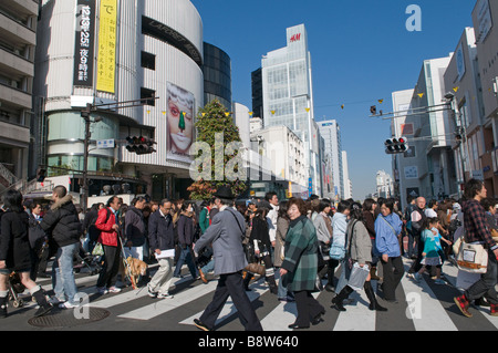 Omote sando dori Harajuku Tokyo Japan Stock Photo