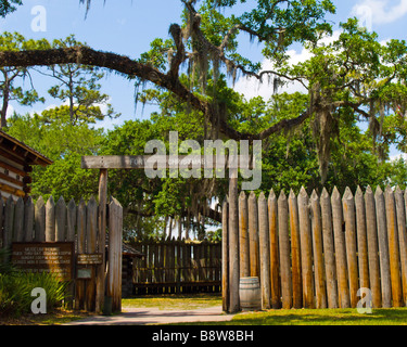 FORT CHRISTMAS FLORIDA FROM THE SEMINOLE INDIAN WARS Stock Photo