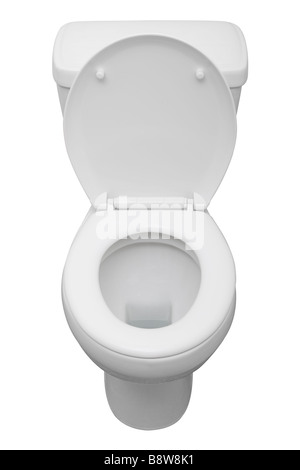 White ceramic toilet isolated on a white background with clipping path